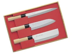 Set 3 Couteaux Sekiryu Sashimi+Nakiri+Santoku