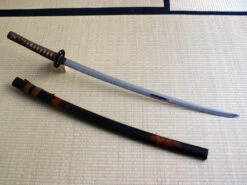 Sabre De Décoration Seki "marbre Orange" Long