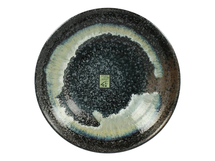 Assiette Creuse Noire "maru"