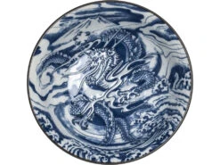 Bol Ă Ramen Dragon Relief Bleu
