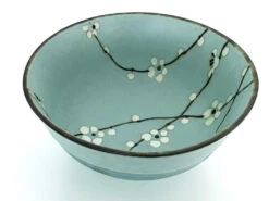 Grand Bol 9x17cm - Fleurs Blanches