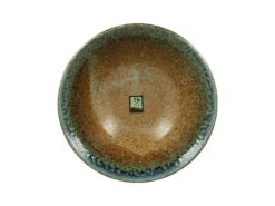 Bol Ă Ramen Couleur Sable Bord Bleu