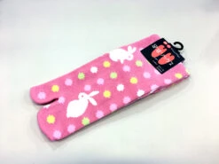 Chaussettes Rose Avec Petits Lapins 23-25cm