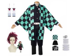 Cosplay Demon Slayer Tanjiro Kamado Avec Wig