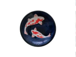 Coupelle à Soya - Carpes Koï Sur Fond Indigo