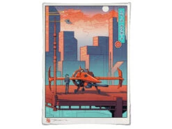 Estampe Ukiyo-e "Cowboy De L'Espace"