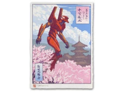 Estampe Ukiyo-e "En Attendant Les Anges"