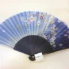 Eventail Bleu Nuit Sakura