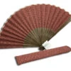 Eventail Rouge "nami" Avec Pochette