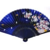 Eventail Bleu Nuit Envol De Sakura