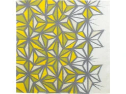 Furoshiki Asanoha Jaune & Gris 70cm