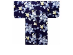 Happi Femme "sakura & Grues" - Navy