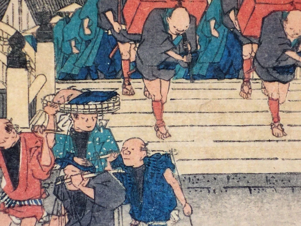 Estampe Japonaise "Nihonbashi" - 53 étapes Du Tokaido - Hiroshige 2 Estampe Japonaise "Nihonbashi" - 53 étapes Du Tokaido - Hiroshige – Image 2