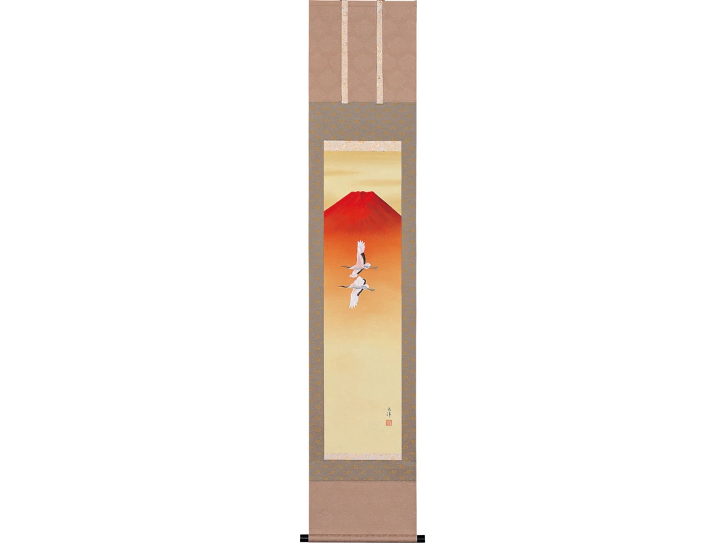 Kakejiku Aka Fuji & Grues 37x185cm A403 – Image 2