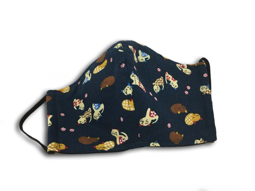 Masque De Protection Tissu Japonais - Petits Chats