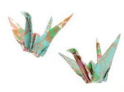 Boucles D'oreille Washi Origami Grues -Nippon Style Promos Magasin pierce origami grue BL