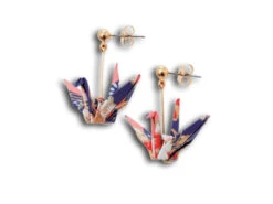 Boucles D'oreille Washi Origami Grues -Nippon Style Promos Magasin pierce origami grue NV