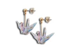 Boucles D'oreille Washi Origami Grues -Nippon Style Promos Magasin pierce origami grue PK
