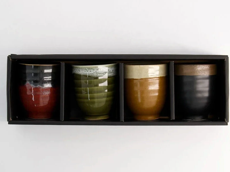 Coffret 4 Tasses à Thé Colorées – Image 2