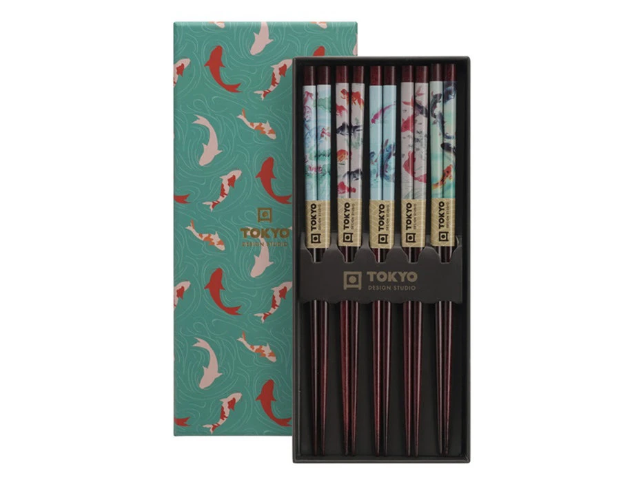 Lot 5 Paires De Baguettes Carpes KoĂŻ Et Poissons Rouges