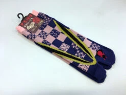 Soquettes Tabi 25-28cm Rose&bleu Sarubobo