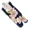 Chaussettes Tabi Grandes Fleurs Sur Bond Bleu Indigo 23-25cm