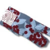Chaussettes Tabi Baies Rouges Sur Fond Cyan 23-25cm