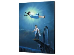 Tableau Bois Ghibli 35 X 50 Cm - Le Château Dans Le Ciel