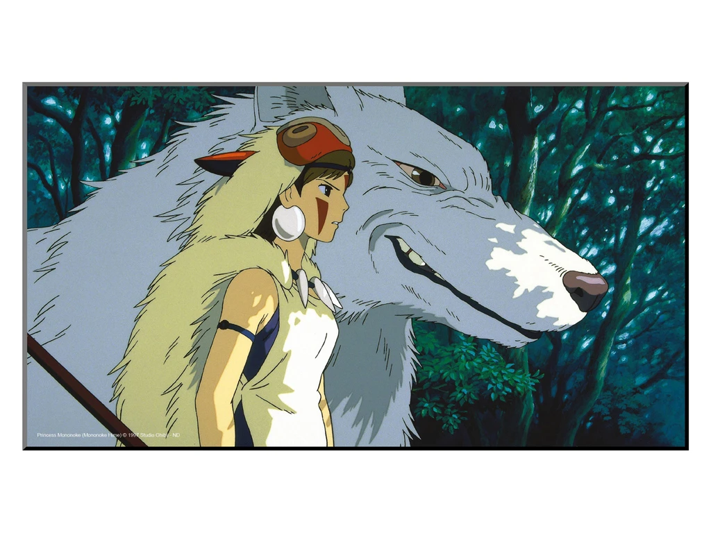 Tableau Bois Ghibli - Princesse Mononoke