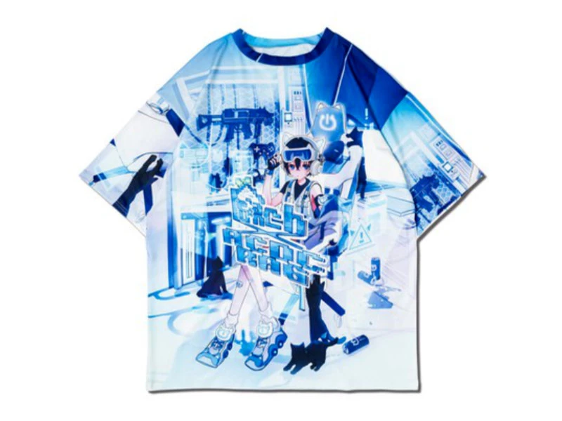 T-Shirt Cyber Cat | ACDC Rag X Peach Punch – Image 2