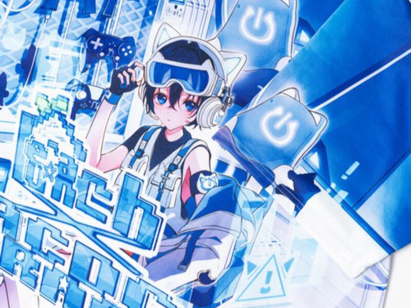 T-Shirt Cyber Cat | ACDC Rag X Peach Punch – Image 4