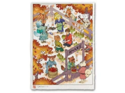 Estampe Ukiyo-e "Tout Un Village" Ver. Automne