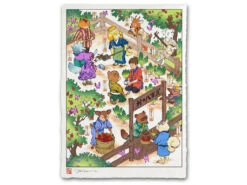 Estampe Ukiyo-e "Tout Un Village"