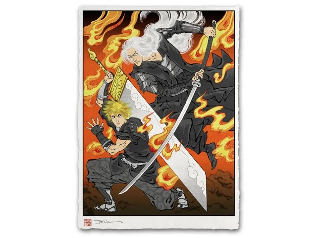 Estampe Ukiyo-e "Le Pouvoir De La Météorite"