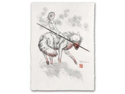 Estampe Ukiyo-e "La Fille Loup"