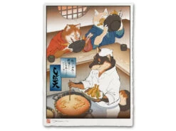 Estampe Ukiyo-e "Tempura Shiba"
