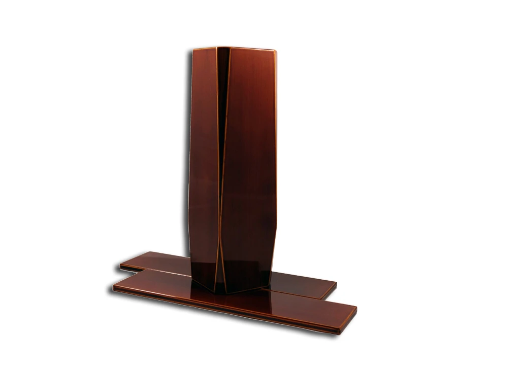 Vase Coins Tronqués - Laque Hida Shunkei