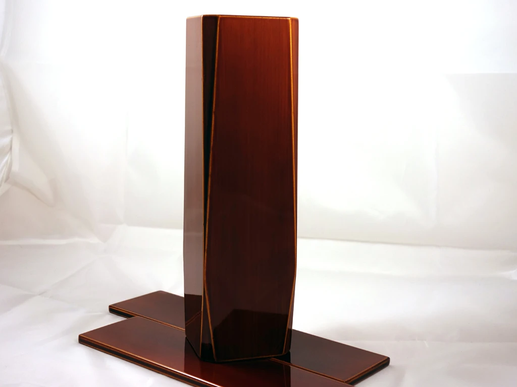 Vase Coins Tronqués - Laque Hida Shunkei – Image 2