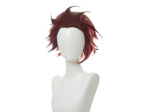 Perruque Demon Slayer Tanjiro Kamado 1 Perruque Demon Slayer Tanjiro Kamado