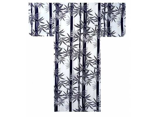 Yukata Femme "bambou" - Blanc - Taille M