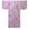 Kimono Satin Femme "geisha Sour Les Sakura" - Rose